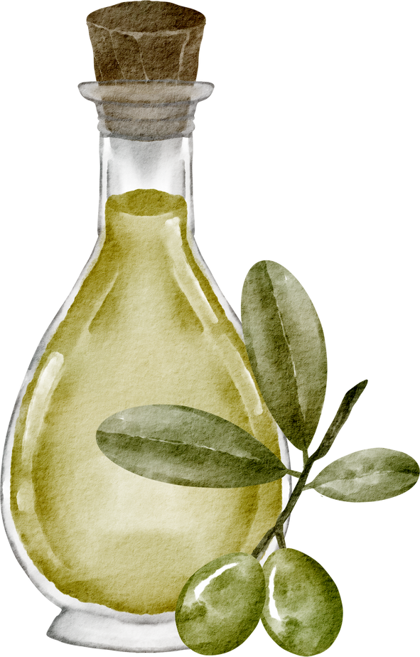 watercolor olive oil